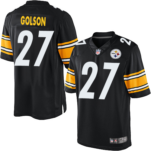 Men's Limited Senquez Golson Nike Jersey Black Home - #27 NFL Pittsburgh Steelers